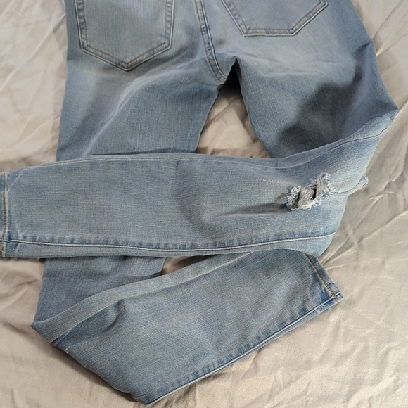 NEW Aeropostale Blue Skinny Jeans Distressed Style - Picture 7 of 12